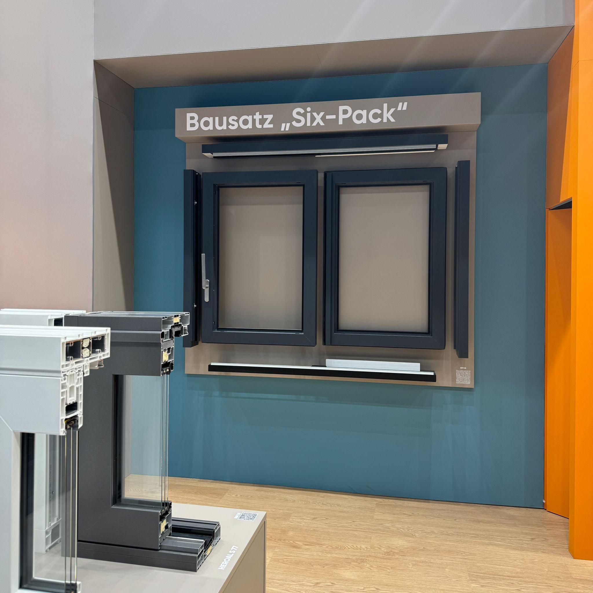 Hebe-schiebe Tür Kunststoff PVC Six-Pack